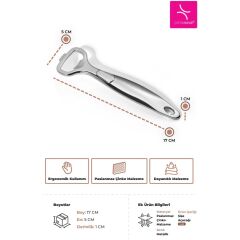 Primanova Dikey Şişe Açacağı - Metalik