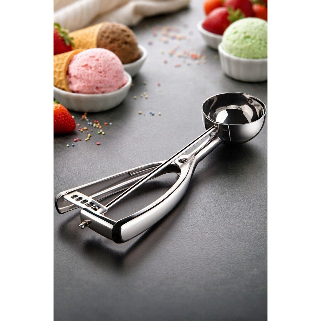 Primanova Paslanmaz Çelik Dondurma Kaşığı - Metalik