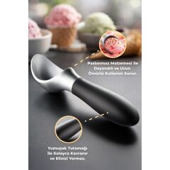 Primanova Dondurma Kaşığı - Siyah