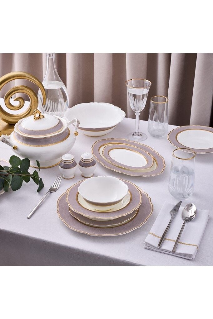 Aryıldız Majestic 60 Parça 12 Kişilik Yemek Takımı
