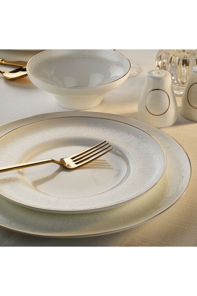 Aryıldız 60 Parça Dante Yemek Takımı Altın