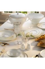 Aryıldız 60 Parça Dante Yemek Takımı Altın