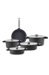 Aryıldız Matilda Alüminyum Döküm 9 Parça Tencere Seti Antrasit