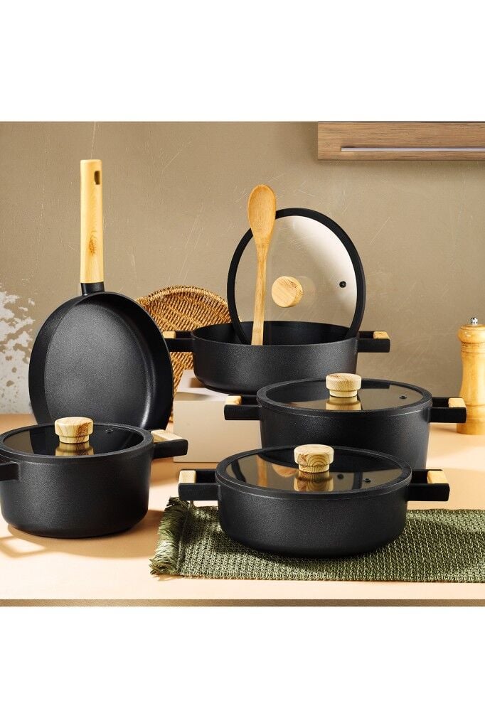 Matilda Alüminyum Döküm 9 Parça Tencere Seti