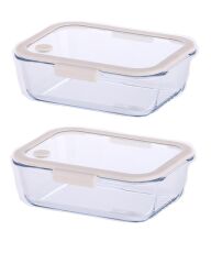 Neoflam Fika Glace Bej Vakumlu 2 Parça Saklama Kabı 1900 ML