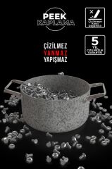 Brioni Stone-Age 18 cm Çizilmez Yanmaz Yapışmaz İndüksiyonlu Derin Tencere