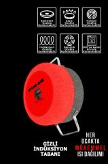 Brioni Stone-Age 18 cm Çizilmez Yanmaz Yapışmaz İndüksiyonlu Derin Tencere