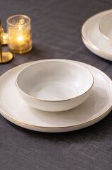 Aryıldız Acoustic Gold 30 Parça 6 Kişilik Yemek Takımı