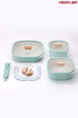 Neoflam Fika Comfort Yeşil Tencere ve Tava Seti
