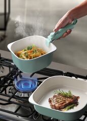 Neoflam Fika Comfort Yeşil Tencere ve Tava Seti