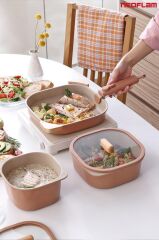 Neoflam Fika Comfort Terracota Tencere ve Tava Seti