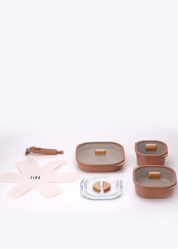 Neoflam Fika Comfort Terracota Tencere ve Tava Seti