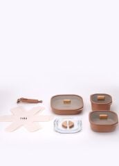 Neoflam Fika Comfort Terracota Tencere ve Tava Seti
