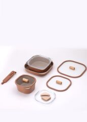 Neoflam Fika Comfort Terracota Tencere ve Tava Seti