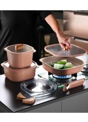 Neoflam Fika Comfort Terracota Tencere ve Tava Seti