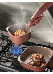 Neoflam Fika Comfort Terracota Tencere ve Tava Seti