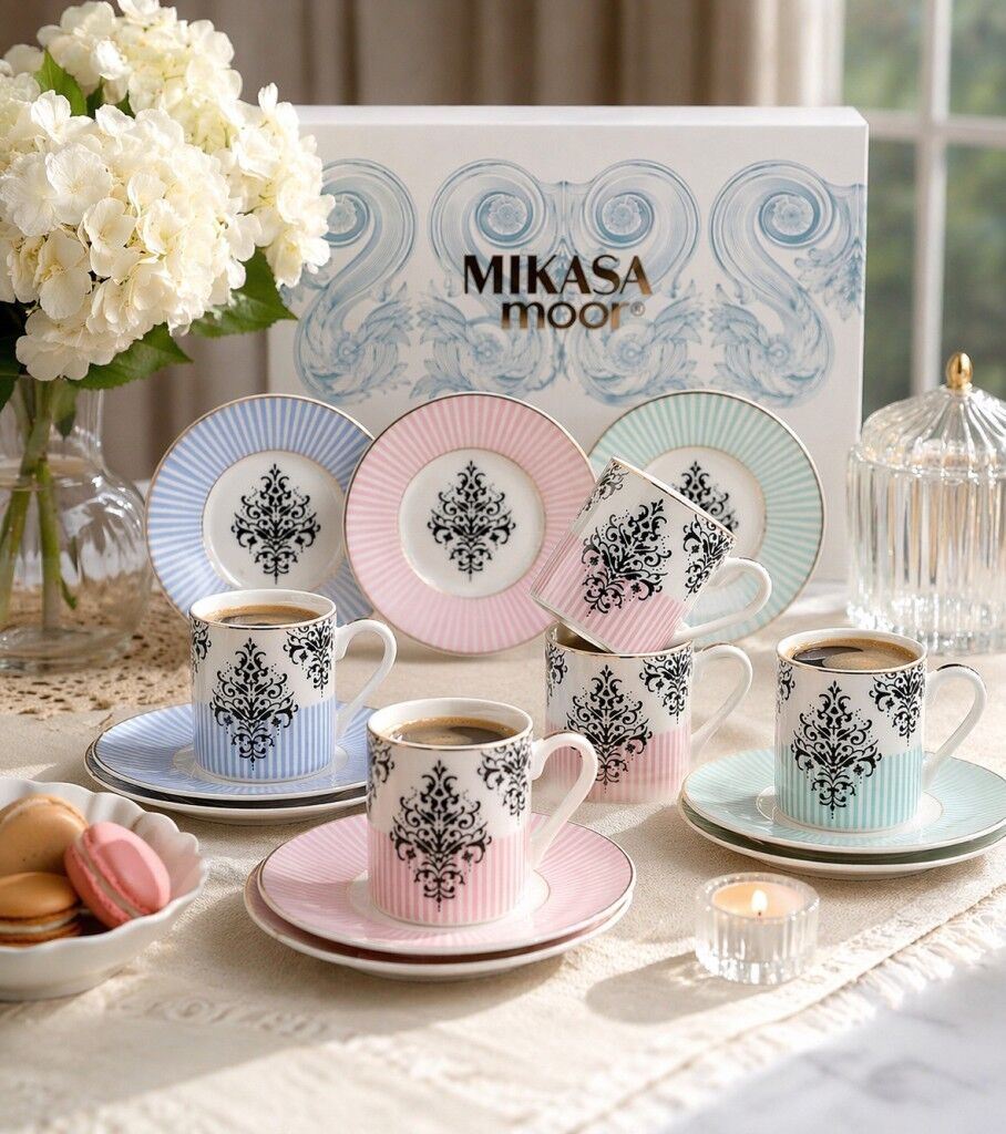 Mikasa Moor Aristelle 6 Kişilik Kahve Fincan Seti 90cc