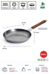 Woll Carbon Steel Kızartma Tavası 24 CM