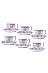 Aryıldız Alice 6 Kişilik 12 Parça Kahve Fincan Takımı 120 ml
