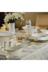 Evaliza Coupe Paisley Gold Yemek Takımı 101 Parça