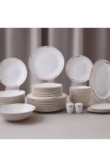 Aryıldız Crystal Provence Gold 56 Parça 12 Kişilik Yemek Takımı