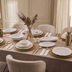 Aryıldız Chiara Gold 54 Parça 12 Kişilik Yemek Takımı