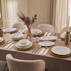 Aryıldız Chiara Gold 54 Parça 12 Kişilik Yemek Takımı