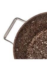 Brioni Stone-Age Terra 20 cm Çizilmez Yanmaz Yapışmaz İndüksiyonlu Derin Tencere