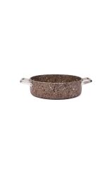 Brioni Stone-Age Terra 26 cm Çizilmez Yanmaz Yapışmaz İndüksiyonlu Basık Tencere