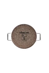 Brioni Stone-Age Terra 28 cm Çizilmez Yanmaz Yapışmaz İndüksiyonlu Basık Tencere