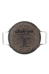 Brioni Stone-Age Terra 24cm Çizilmez Yanmaz Yapışmaz İndüksiyonlu Sahan