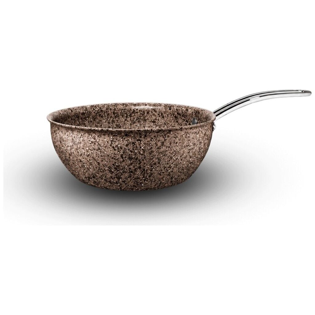 Brioni Stone-Age 26 cm Çizilmez Yanmaz Yapışmaz Indüksiyonlu Wok Tava