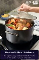 Circulon 24 Cm Kapaklı Derin Tencere