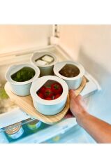 Neoflam Fika One 4'lü Yuvarlak Kahvaltı Seti Buz Beyazı