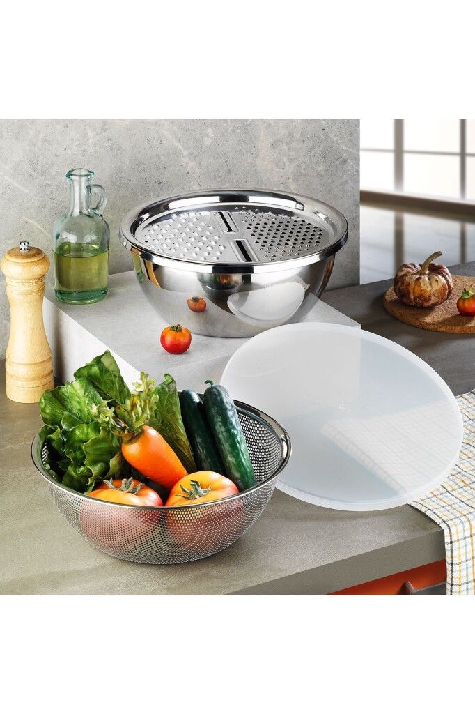 Aryıldız Promax 4 Parça Rendeli Karıştırma Kabı