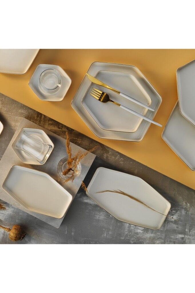 Aryıldız Cara Gold 32 Parça 6 Kişilik Kahvaltı Takımı