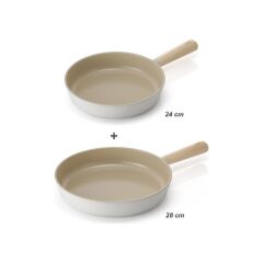 Neoflam Fika Alüminyum Döküm 2'li Tava Seti 24 x 28 cm.