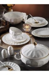 Aryıldız Bone Lotus 60 Parça 12 Kişilik Yemek Takımı