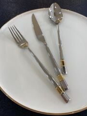 Aryıldız Decor Prestige Altın Çatal Kaşık Bıçak Takımı Seti 84 Parça