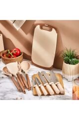 Aryıldız Kaizen 12 Parça Blok Bıçak ve Pano Seti