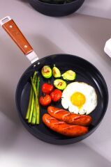 Neoflam Bien Alüminyum Döküm Wok Tava, Siyah 24cm