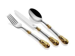 Sola Swiss Bohemia Gold 84 Parça Çatal Kaşık Bıçak Seti